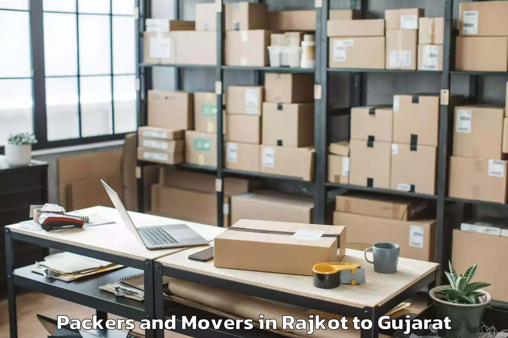 Easy Rajkot to Sankheda Packers And Movers Booking